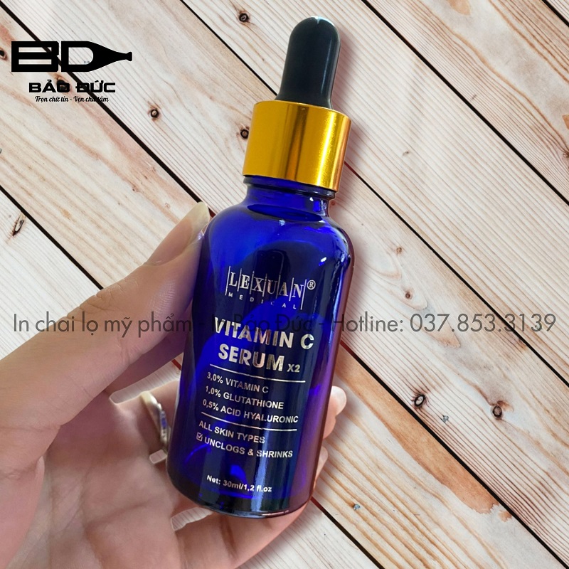 In chai serum thuỷ tinh công nghệ mới tại In Bảo Đức